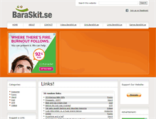 Tablet Screenshot of links.baraskit.se